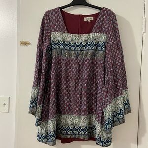 LISTICLE bohemian tunic top
